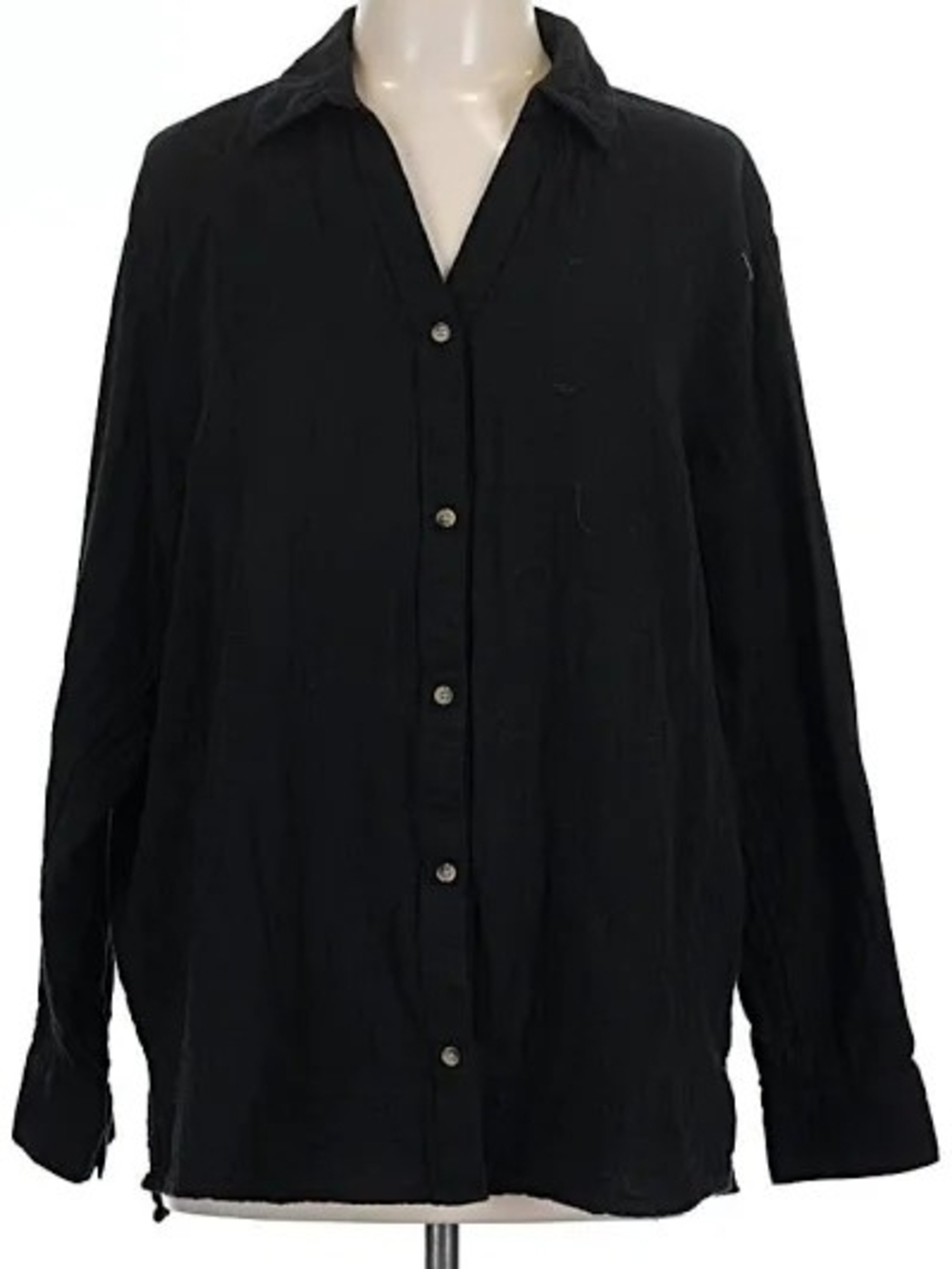 Old Navy Black Button-Down Shirt